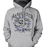 Harvester Surf Company Mens Surfing Sweatshirt, Eagle On Surfboard Pullover Hoodie