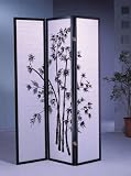 3-Panel Bamboo Design Wood Shoji Screen / Room Divider
