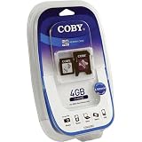 Coby SDM4GB2 4GB MiniSD SDHC Memory Card with SD Adapter
