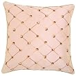 Decorative Handmade Cushion Cover / Pillow Sham With Two Tone Diamond Embroidery - Beige