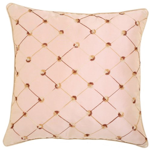 Two Tone Diamond Pillow Sham- Beige