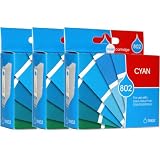 3 X Epson Compatible T080240 [ T0802 ] Cyan Cartridge - - - Found In - Stylus...