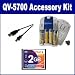 Casio Exilim QV-5700 Digital Camera Accessory Kit includes: USB5PIN USB Cable, T44654 Memory Card, SB257 Charger