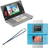 GTMax 2x Clear Soft Silicone Case + Clear LCD Screen Protector for Nintendo ....