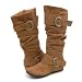Bamboo Jester01 Mid-Calf Boots Tan
