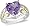 10K Gold Sterling Silver Heart Amethyst Ring