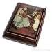 Jewelry Box, Italian Inlaid Wooden Musical Jewelry Box, Renoir's The Daughters of Catulle Mendes at the Piano