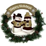 Purdue Boilermakers Christmas Snowman Holiday Wreath