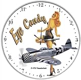 P-47 Thunderbolt "Eye Candy" Pin-up Aviation Wall Clock