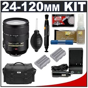 Nikon AF-S 24-120mm f 3.5-5.6 G VR [Vibration Reduction] Zoom Nikkor Lens + 2 Spare... by Nikon