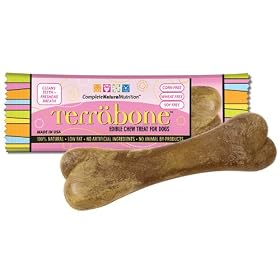 Natural Terrabone Edible Chew Bone: Small