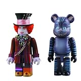 Medicom Alice In Wonderland: Mad Hatter Kubrick and Cheshire Cat Bearbrick Set