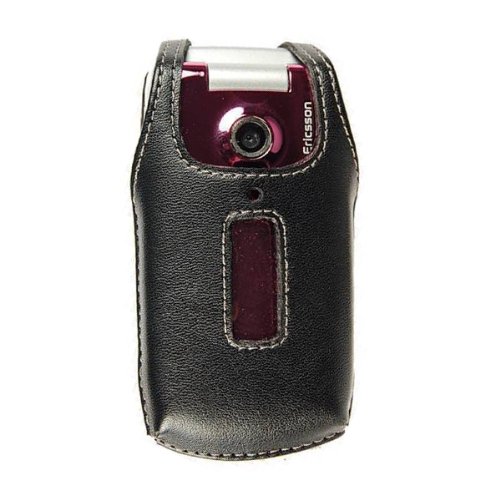 Technocel Fitted Leather Case for Sony Ericsson Z750 (Black)