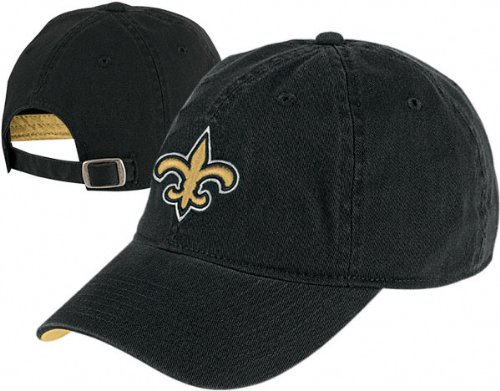 New Orleans Saints Black Logo Slouch Hat