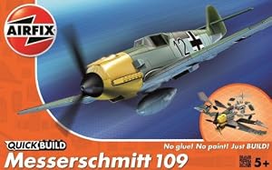 Airfix Quick Build Messerschmitt Bf109e Aircraft Model Kit