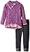 Little Lass Girls' 2 Piece Sweater Set Confetti Lace Trim