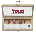 Freud 89-150 Three Piece Round Over/Beading Router Bit Set (1/2