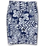Ricks Cafe Printed Volley Nylon Swim Trunk for Big Men