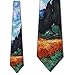 Men's Wheat Field with Cypress Van Gogh Three Rooker Necktie Tie Neckwear
