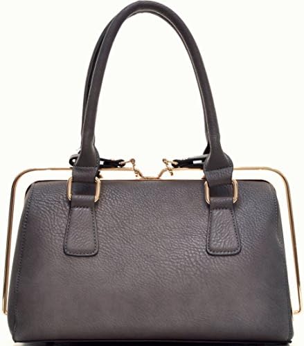 Dasein? Petite Slide Lock Satchel w/Removable Shoulder Strap-Paisley Interior