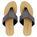 Sandalup Women's Rhinestone Thong Sandals