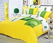 Evergreen - Yellow- Queen Size Bedding Set by Le Vele