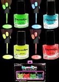 Glow In The Dark And Under Black Light Nail Polish 4-Piece Set AL#GG10912