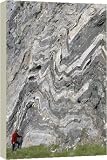 Strong folding in garnet gneiss - 20 Inch Canvas Print (51cm) by Robert Harding