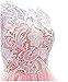 JY Women's Ruched Sleeveless Lace Long Evening Dress Prom Gown