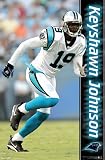 Carolina Panthers (Keyshawn Johnson) Framed Sports Poster Print - 24