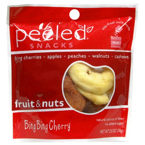 Peeled Snacks, Fruit & Nuts, Bing Bing Cherry (Pack of 12)