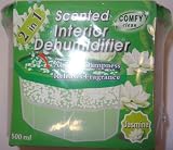 INTERIOR DEHUMIDIFIER DAMP REMOVER WITH JASMINE AIR FRESHENER x 2