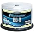 Optical Quantum OQBDR06LT-50 6X 25GB BD-R Single Layer Blu-Ray Recordable Blank Media Logo Top, 50-Disc Spindle