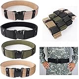 CAMTOA Tactical Belt Adjustable Survival Tactical EMT Security Police Duty Utility Belt A-Green