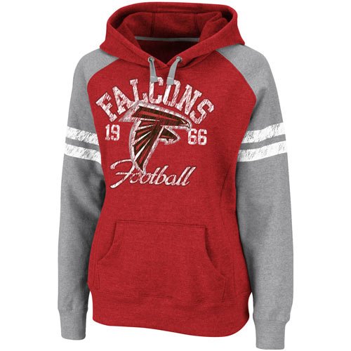 Atlanta Falcons Women's Gameday Heroes II Red Hooded Sweatshirt