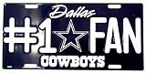 America sports Dallas Cowboys #1 Fan NFL Football License Plate