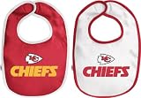 Kansas City Chiefs Newborn 6-9 mos. 2-Pc Team Bib Set