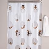 Peeking Monkeys Shower Curtain
