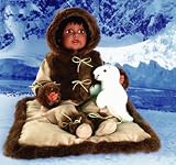 Elu 24" Vinyl Eskimo Doll W/Seal Accessory ~Retired