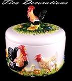 Country Rooster Embossed hand painted Tortilla Warmer