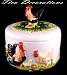 Kitchen & Housewares : Country Rooster Embossed hand painted Tortilla Warmer