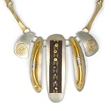 Tribal Tapestry Mixed-Metal Necklace