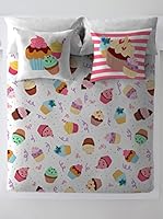 COSTURA Juego De Funda Nórdica Cupcake Party (Blanco)
