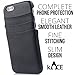 Iphone 6 / 6s Leather Black Wallet Card Holder Case By Kace