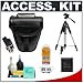 Vanguard Wave 16Z Holster SLR Case with Deluxe 6 Piece Cleaning Kit + Deluxe Photo/Video Travel Tripod for Canon, Nikon, Konica Minolta, Sony, Olympus and Pentax Digital SLR Cameras