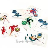 Justice League Temporary Tattoos Batman Superman Wonder Woman Etc