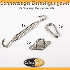Befestigungsset Edelstahl V2A f�r 3-eckige Sonnensegel