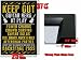 FRAMED GUITAR HERO POSTER KEEP OUT VIDEO GAME FR 33390