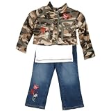 Young Hearts Girls 3pc Denim Pants Set ~ Size (4-6x)