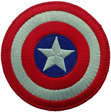 OYFF Captain America Marvel Comics Shield Logo Embroidered Velcro Patch